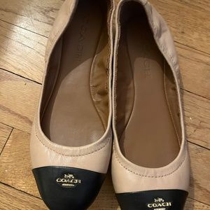 Coach leather ballet flats size 7
